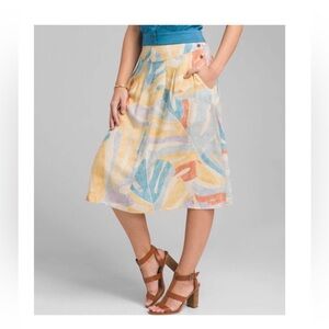 Prana Women’s Multicolor Willow Sway Midi Skirt. Size S